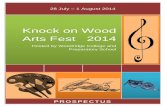 Knock on Wood Arts Fest 2014 - ShowMeKnock on Wood Arts Fest 2014 3 You are invited to participate in the “Knock on Wood” Arts Fest (28 July – 1 August 2014) where the Woodridge