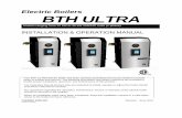 Electric Boilers BTH ULTRA - Master Group · transfer solution must be a solution of water or if a freeze protection is required, a mix solution Water/propylene glycol specially made