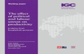 The effect of political and labour unrest on productivity · The Effect of Political and Labour Unrest on Productivity: Evidence from Bangladeshi Garments Firms in low-income countries