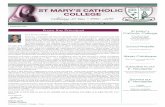 From the Principal St Mary’s Catholic College …...St Mary’s Catholic College - Cairns 3 From the Assistant to the Principal, Administration The Block Exam timetable has been