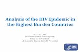 Analysis of the HIV Epidemic in the Highest Burden Countries · Analysis of the HIV Epidemic in the Highest Burden Countries Debbi Birx, MD Director, Division of Global HIV/AIDS Center
