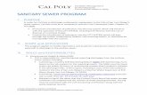 SANITARY SEWER PROGRAM - Cal Poly · O:\EH&S\ADMIN\Draft EHS Programs \Kim\SANITARY SEWER SYSTEM.docx. SANITARY SEWER PROGRAM I. PURPOSE In order for Cal Poly to discharge nondomestic