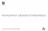 ROADWAY DESIGN STANDARDS - Boston · u.2 utility - shadow conduit ... u.3 utility - fire alarm base ... roadway design standards p.1 pavement section - arterial roadway. public works