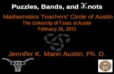 Jennifer K. Mann Austin, Ph. D. - Math Teachers' CirclesJennifer K. Mann Austin, Ph. D. Each participant needs: • 4 rectangular strips ... Pythagoras and His Hypotenuse How a puzzle