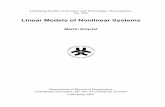Linear Models of Nonlinear Systems21266/FULLTEXT01.pdf · Linear Models of Nonlinear Systems c 2005 Martin Enqvist maren@isy.liu.se Division of Automatic Control Department of Electrical