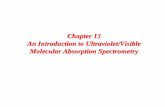 Chapter 13 Molecular Absorptopm Spectrometryweb.iyte.edu.tr/~serifeyalcin/lectures/chem305/cn_6.pdf-Most transition-metal ions absorb in UV/Vis. -Lanthanides and actinides have narrow,