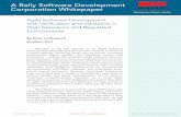 Agile Software Development with Verification and ... · A Rally Software Development Corporation Whitepaper 1 Agile Software Development with Verification and Validation in High Assurance