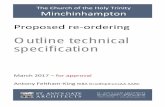 Outline technical specification Trinity Church Minchinhampton... · The Church of the Holy Trinity Minchinhampton Proposed re‐ordering Outline technical specification March 2017