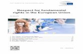 Respect for fundamental rights in the European Union · Respect for fundamental rights in the European Union ... do not necessarily represent the official position of the European