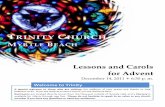 Lessons and Carols for Advent - WordPress.comLessons and Carols for Advent December 14, 2011 + 6:30 p. m. A special welcome to those who are visiting; the addition of your praise and