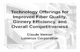 Technology Offerings for Improved Fiber Quality, Ginnery ...originafrica.org/documents/Seminar 2_Speaker 1_Vernier_Lummus.pdf · Improved Fiber Quality, Ginnery Efficiency, and Overall