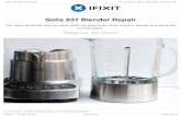 Rédigé par: Bas Flipsen · 2019-10-15 · Étape 1 — taking the knife component out of the jar Here you see the Solis 836/537 Blender. First take the blender jar off and take