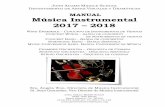 MANUAL Música Instrumental 2017 – 2018...oportunidades de experiencias intelectuales, físicas, creativas, sociales y emocionales que demuestran la relación de la música con la