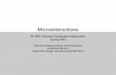 ID 405: Human-Computer Interaction - info-design-lab.github.io · 2. Rules - Rules create a nontechnical model of the microinteraction—they define what can and cannot be done, and