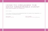 HOW TO ORGANISE THE MOST MEMORABLE EVENT - IFM · 2012-10-18 · HOW TO ORGANISE THE MOST MEMORABLE EVENT IFM and Empire of Pleasure Dear reader, in this document you will be acquanted