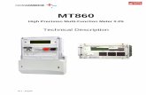 Technical Description - SMS Metering · 7 V6.1 - English MT860 Technical description MT860 Technical description 1.3. CENELEC EN 50470-1 Electricity metering equipment (a.c.) -- Part