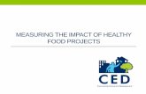 Measuring the Impact of Healthy Food Projects · MEASURING THE IMPACT OF HEALTHY FOOD PROJECTS. CED Grantee Conference April 1, 2016 Measuring the Impact of Healthy Food Projects.