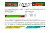 Tennessee QSO Party 2015 - WordPress.com · Tennessee QSO Party 2015 2015 was a good year. Participation was up by 13% (189 entries). Scores were up with 5% more QSOs reported. (19,559)