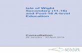 Isle of Wight Secondary (11-16) Education...In this option all 6 secondary schools (Cowes Enterprise College, Medina College, Christ the King College, Carisbrooke College, Ryde Academy
