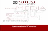 COURSE OVERVIEW - NIILM Universityniilmuniversity.in/coursepack/Management/International_Finance.pdf · International Financial Management, Apte P G, Tata McGraw Hill. 2. International
