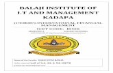 BALAJI INSTITUTE OF I.T AND MANAGEMENT KADAPA · IFM- FINANCE PAPER FINACE & MARKETING –FINANCE & HR UNIT-3 MANAGEMENT OF FOREX EXPOSURE & RISK | BALAJI INST OF IT AND MANAGEMENT