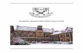 HARRIS MANCHESTER COLLEGE · Welcome to Harris Manchester College. As a small, friendly College, we value the individual contribution of each of our members of s