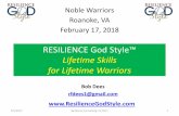 RESILIENCE God Style™ · Louder when the bombs hit closer.” ... ALL YOUR HEART(EMOTIONAL), AND WITH ALL YOUR SOUL(SPIRITUAL), AND WITH ALL YOUR MIND(MENTAL), AND WITH ALL YOUR