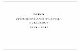(TOURISM AND TRAVEL) SYLLABUS 2015 2017 Dos/MBA TT Syllabus_2015-17.pdf · Computer Based Reservation System-307 40 ... Hotel - Concepts of Supply Chain Management (SCM) - Customer