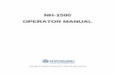 NH-1500 OPERATOR MANUAL · 1.3.3 LCD & Customer Keypad Fig. 1.3 LCD & Customer Keypad LCD Screen Size : 5.7 Mono / Color (optional) Resolution : 320 240 Display Characters : 40 15