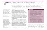Phase III study of gefitinib or pemetrexed with ... · chemotherapy have an improvement in progression-free survival (PFS) and objective response rate (ORR), but no improvement in