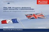 The UK-France defence and security relationship · General Sir Adrian Bradshaw former NATO Deputy Supreme Allied Commander Europe Nick Butler Visiting Professor, King’s College
