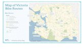 Map of Victoria Bike Routes · 1995 Designated Bicycle Network Proposed Bicycle Network Schools Parks Cook Street bike lane to connect with future Saanich bike lanes. To open in fall