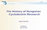 The History of Hungarian Cyclodextrin Research · The History of Hungarian Cyclodextrin Research Lajos Szente Budapest May 07 2015. Outline •The beginning: seminal role of Prof.