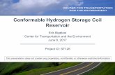 Conformable Hydrogen Storage Coil Reservoir · Conformable Hydrogen Storage Coil Reservoir. Erik Bigelow. Center for Transportation and the Environment. June 8, 2017. This presentation