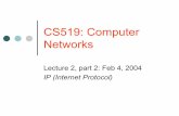 CS519: Computer CS519 Address realms and NAT |Certain blocks of IP addresses have been designated â€œprivate