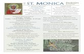 THE ST. MONICA PARISH · 2019-11-09 · Rest in Peace Please remember in your prayers those who have passed away. Deceased Members of St. Monica Parish May the souls of all the faithful