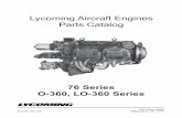 Lycoming Aircraft Engines Parts Catalog LO-360 (76 Series) PC-123.pdfcrankshaft and starter ring gear support part number description quantity per assembly 0-360 lo-360 1 lw-15836