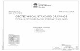 GEOTECHNICAL STANDARD DRAWINGS...shotcrete thickness as per design (see table 1). 9. soil nails, grout and shotcrete must be in accordance with specification r64 and r68. use of shrinkage
