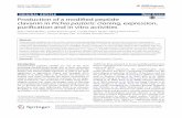 Production of a modified peptide clavanin in Pichia ... · Mulder et al. AMB Expr DOI 10.1186/s13568-015-0129-0 ORIGINAL ARTICLE Production of a modified peptide clavanin in Pichia