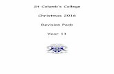 Christmas 2016 Revision Pack Year 11 - St Columb's CollegeChristmas 2016 Revision Pack ... There are a few things that you can do to make your revision for the Christmas Exams as effective