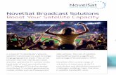 NovelSat Broadcast Solutions NS1000/NS2000 Satellite ...novelsat.com/wp-content/uploads/2017/11/NS-Broadcast_9_17_web.pdf · Hub site with a NovelSat NS1000. • Simply add a NovelSat