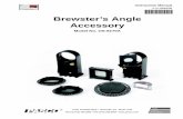 *012-08489* Brewster’s Angle Accessorymy.fit.edu/~hohlmann/documents/Lab3-Polarization...amount of polarization depends on th e incident angle and the index of refraction of the