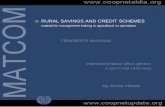 RURAL SAVINGS AND CREDIT SCHEMES...III lised course on rural savings and credit schemes. The complete pro-gramme, or individual sessions or parts of sessions, can also be incorporated