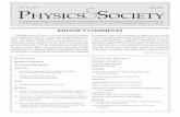 Vol. 37, No. 3 July 2008 Physics Society · 2 • July 2008 PHYSICS AND SOCIETY, Vol. 37, No.3 nEws from thE forum ... pieces for our newsletter, for their largely unsung time and
