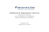 EDIFACT DESADV D97A - Faurecia · Advice Message, based on the EDIFACT DESADV D97A, to be used in Electronic Data Interchange (EDI) between a Trading Partner and a Faurecia Company.