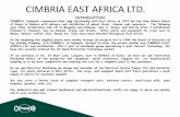 CIMBRIA EAST AFRICA LTD. - SUSBIZ Kenyasusbizkenya.org/Files//Filer/international/SUSBIZ-Kenya/filer/Workshop-no-8/... · CIMBRIA EAST AFRICA LTD. INTRODUCTION CIMBRIA, Denmark commenced