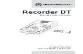 Recorder DT - nimax-img.deArmasight Recorder DT Digital Video Recorder. 1.1.3 PURPOSE OF EqUIPMENT The Armasight Recorder DT is a high-performance, high-definition digital video recorder