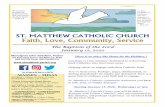 ST. MATTHEW CATHOLIC CHURCH Faith, Love, …...St. Matthew Catholic Church Pastoral Staff & Parish Contacts Clergy Monsignor John Talesfore, Pastor 650-344-7622 ext.102 jtalesfore@stmatthewcath.org