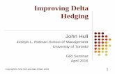 Improving Delta Hedging - Global Risk Institute...Important to get as much mileage from delta as possible Quadratic approximation is an improvement over the use of SABR or a local