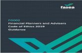FG002 Financial Planners and Advisers Code of Ethics 2019 ... · FG002 Financial Planners & Advisers Code of Ethics Guidance 5 Part 1: Using this guide The Financial Adviser Standards